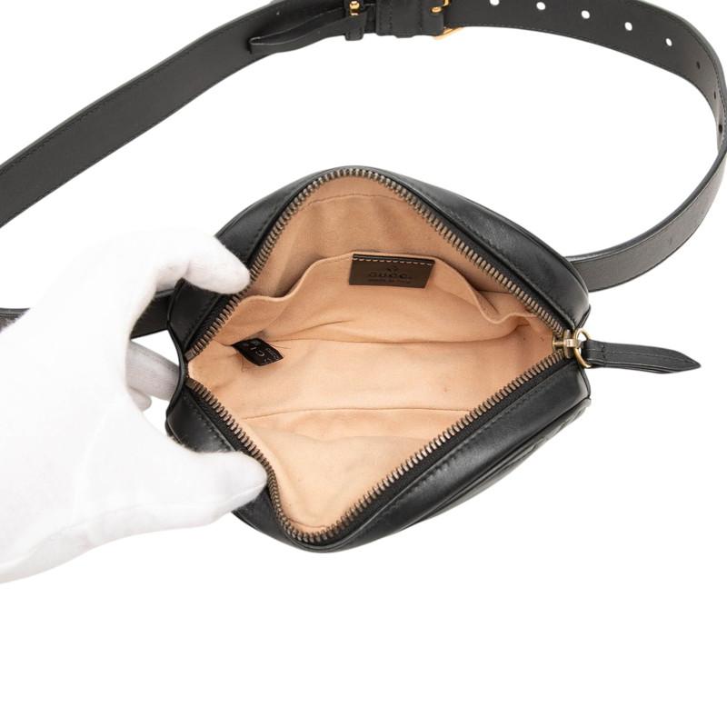 GUCCI（グッチ） GGマーモント キルティング ボディバッグ ウエスト