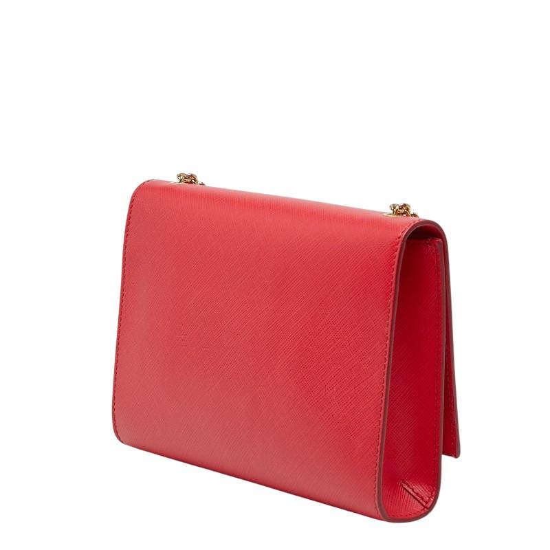 【美品】Salvatore Ferragamo ヴァラ フリンジ 赤 サルヴァトーレフェラガモ ヴァラリボン チェーンショルダーバッグ
