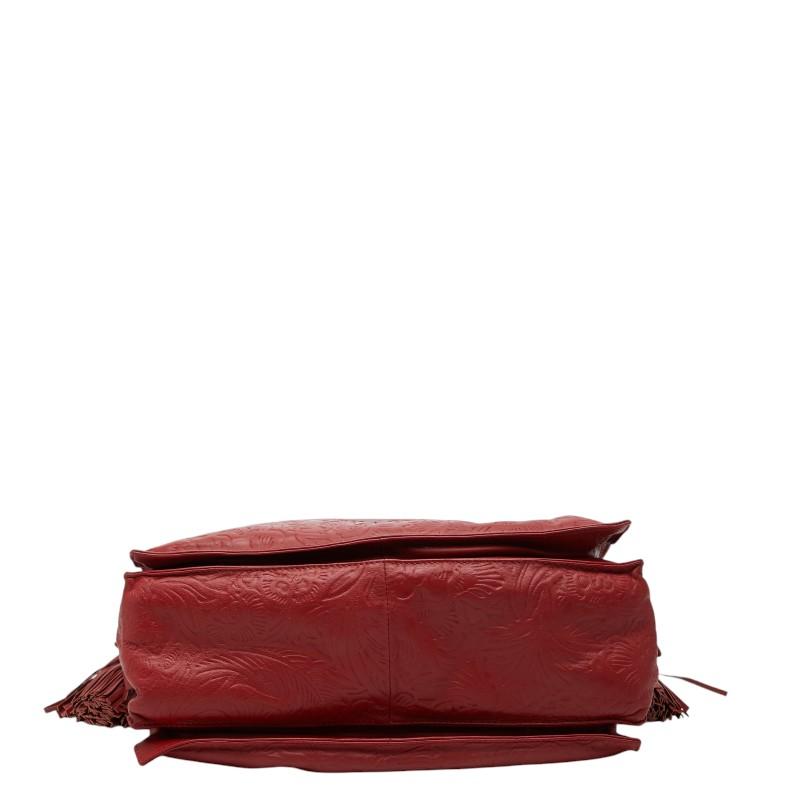 LOEWE（ロエベ） アナグラム フラワー 花 型押し フラメンコ 斜め掛け