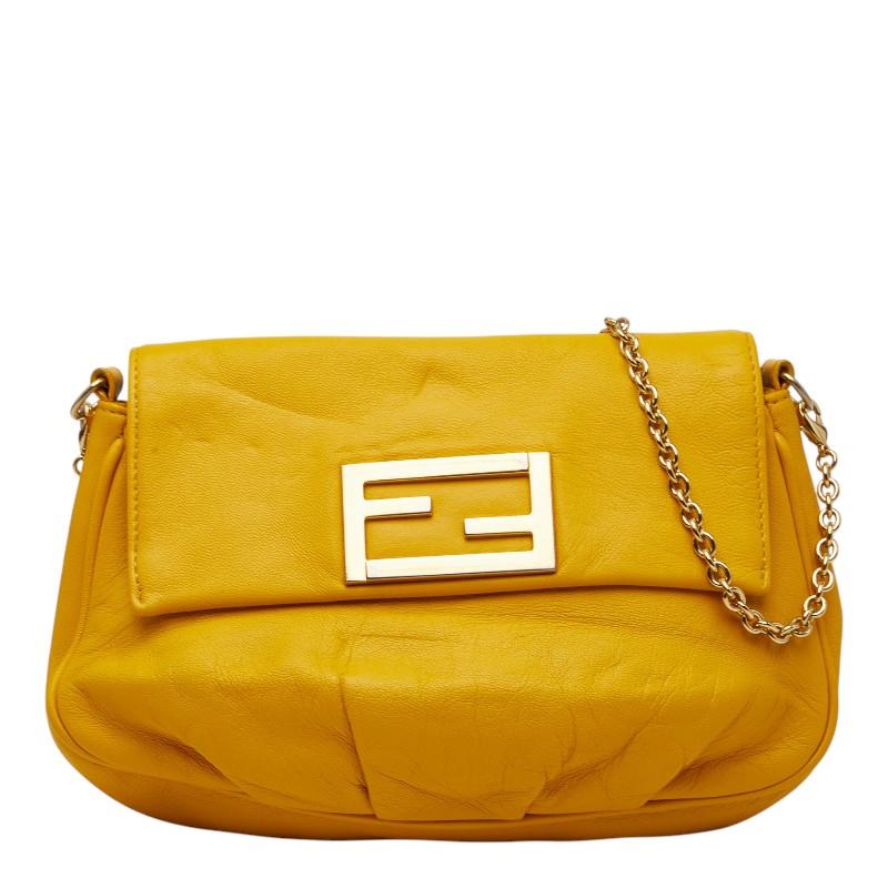 FENDI（フェンディ） FFロゴ 斜め掛け チェーン ショルダーバッグ