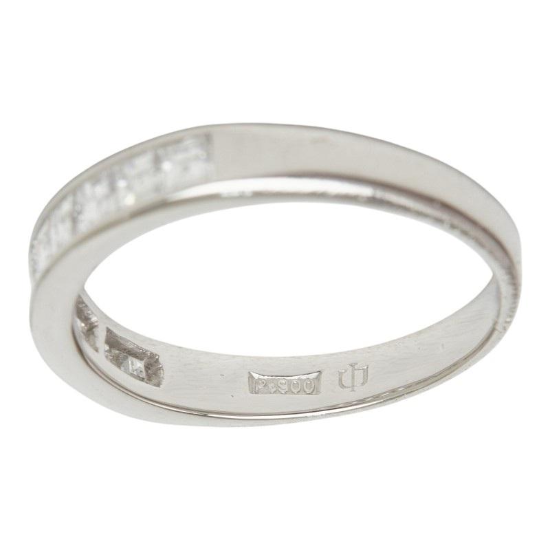 Pt900 プラチナ ダイヤ0.68ct ハーフエタニティリング リング 指輪