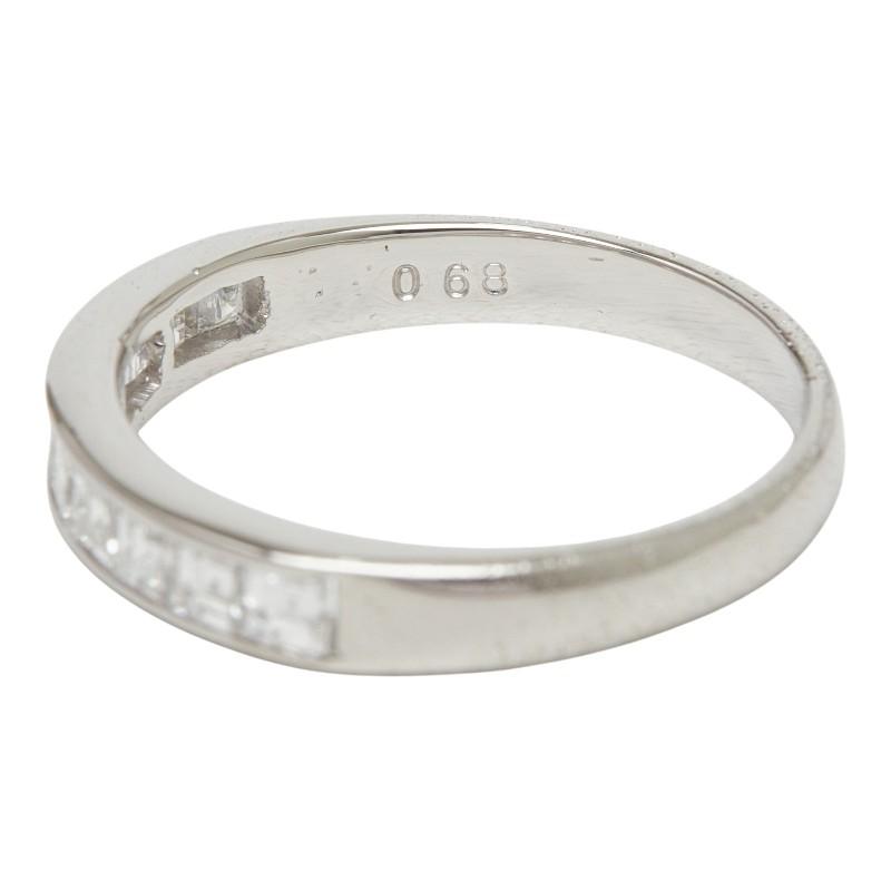 Pt900 プラチナ ダイヤ0.68ct ハーフエタニティリング リング 指輪 