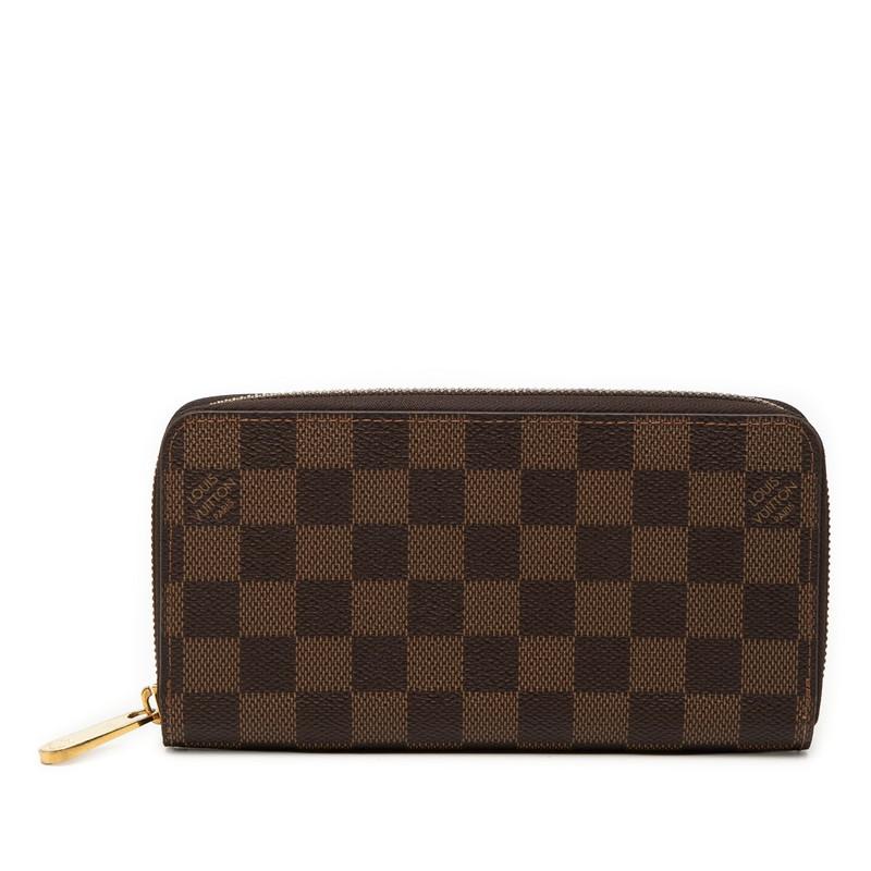 ルイヴィトン ジッピーウォレット コンパクト ダミエ ラウンドジップ 財布 茶色 LOUIS VUITTON（ルイ・ヴィトン） ルイ ヴィトン ダミエ ジッピー