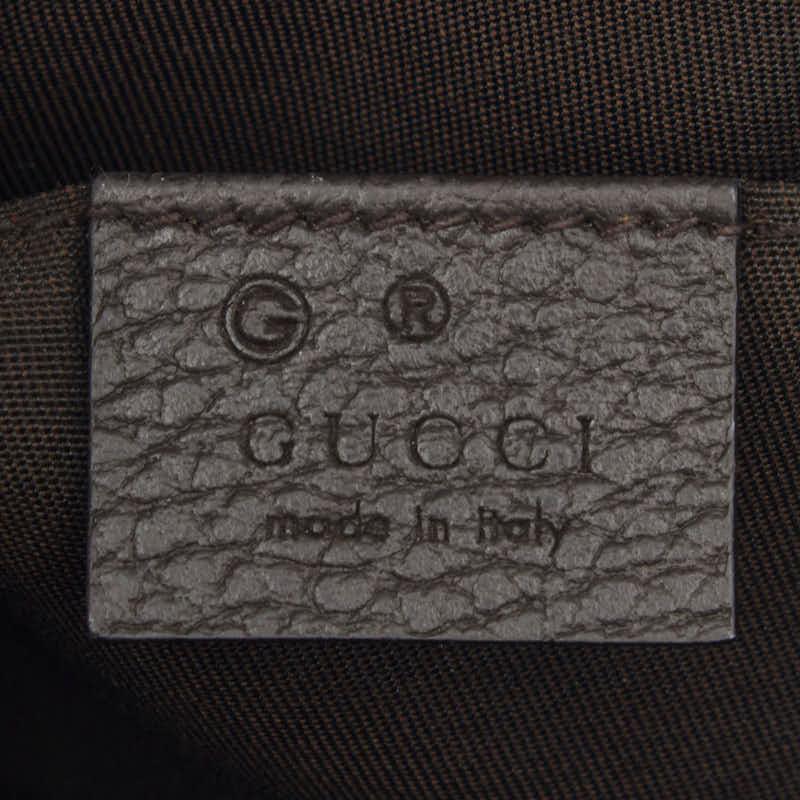 グッチ GGキャンバス ボディバッグ ウエストバッグ 449174 ベージュ ブラウン キャンバス レザー レディース GUCCI 【中古】_7