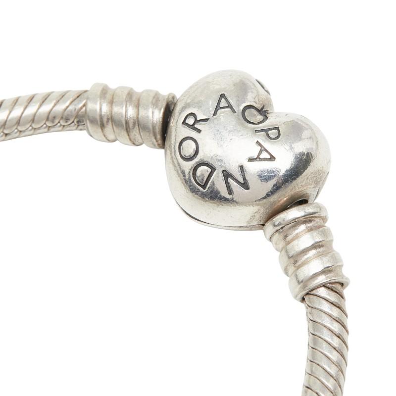 パンドラ ハート ブレスレット SV925 シルバー レディース PANDORA