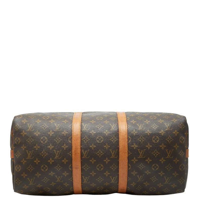 ルイ ヴィトン モノグラム キーポル バンドリエール50 ボストン ショルダーバッグ 2WAY M41416 ブラウン PVC LOUIS VUITTON 【中古】