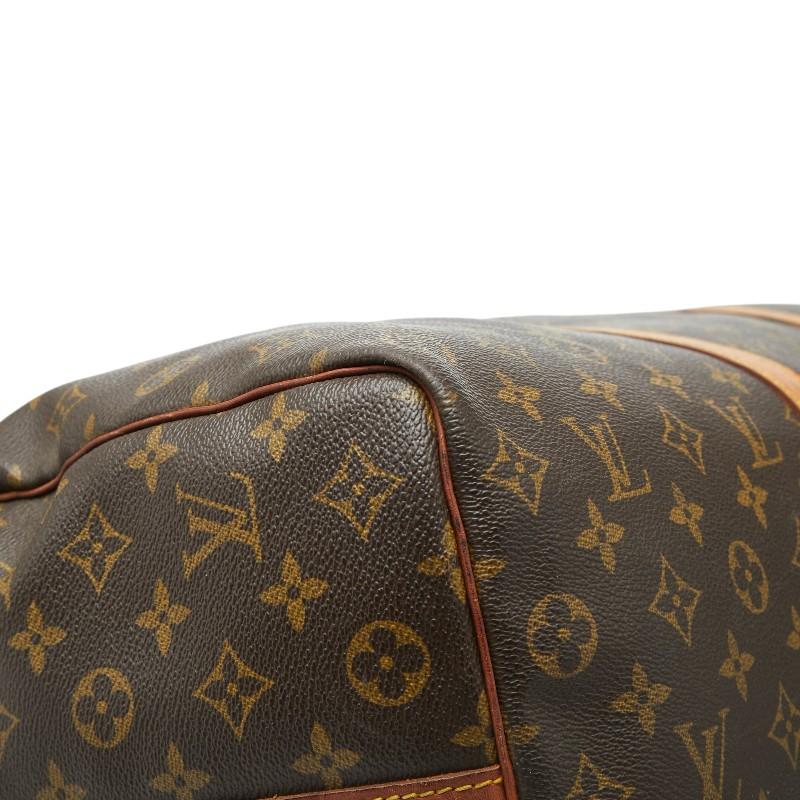 ルイ ヴィトン モノグラム キーポル バンドリエール50 ボストン ショルダーバッグ 2WAY M41416 ブラウン PVC LOUIS VUITTON 【中古】