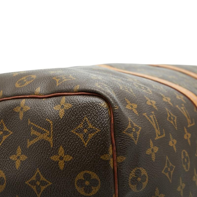 ルイ ヴィトン モノグラム キーポル バンドリエール50 ボストン ショルダーバッグ 2WAY M41416 ブラウン PVC LOUIS VUITTON 【中古】