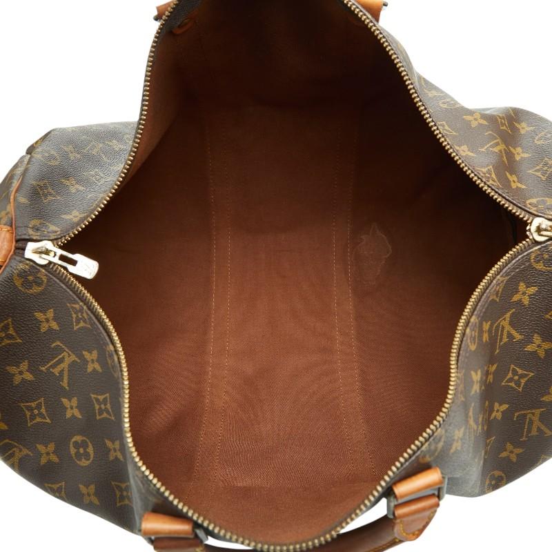 ルイ ヴィトン モノグラム キーポル バンドリエール50 ボストン ショルダーバッグ 2WAY M41416 ブラウン PVC LOUIS VUITTON 【中古】