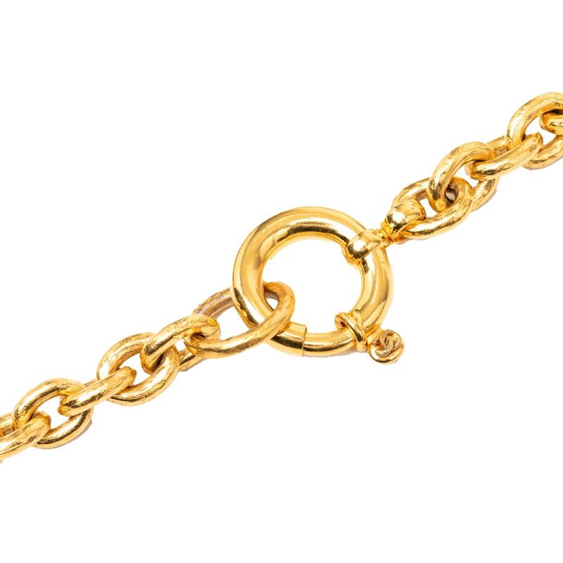 シャネル ココマーク ヴィンテージ チェーン ペンダント ネックレス 94A ゴールド メッキ レディース CHANEL 【中古】の画像