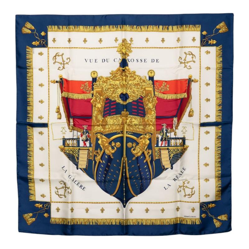 HERMES（エルメス） カレ90 VUE DU CARROSSE DE LA GALERE LA REALE