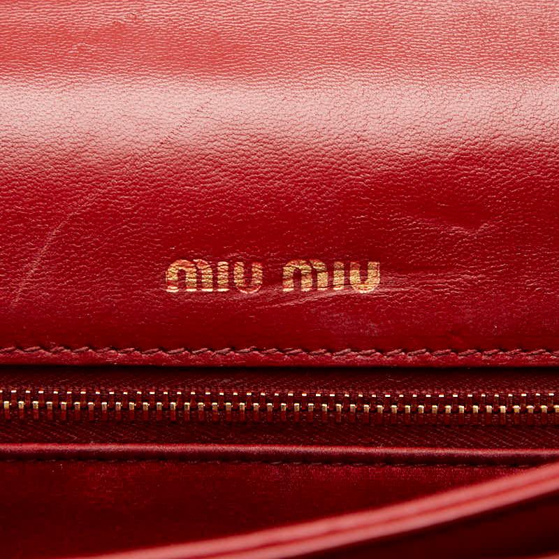 miu miu（ミュウミュウ） ソリテール マテラッセ 斜め掛け チェーン