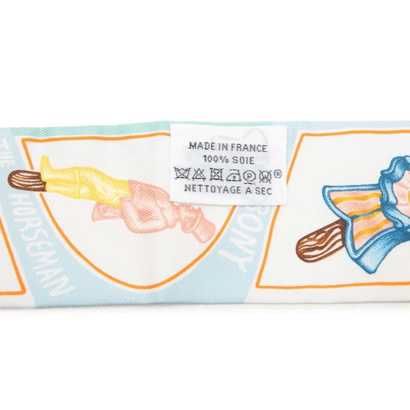 エルメス　ツイリー　ファニーアイスクリーム　ライトブルー HERMES（エルメス） ツイリー FUNNY ICE CREAM ファニーアイスクリーム