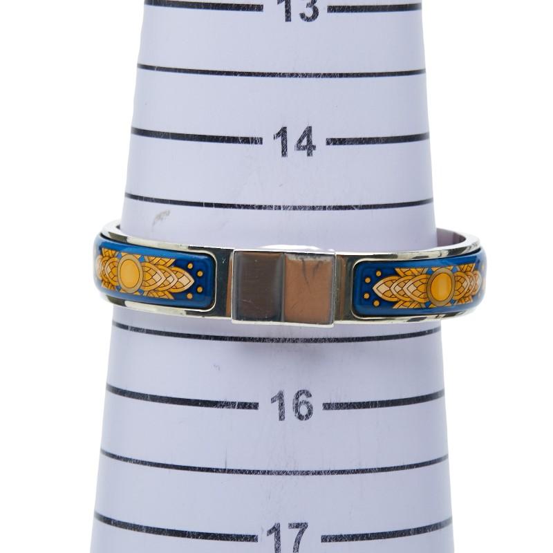 極美品✨　エルメス　バングル　エマイユ　七宝焼　シルバー　884 HERMES（エルメス） エマイユPM 七宝焼き バングル SV925 シルバー