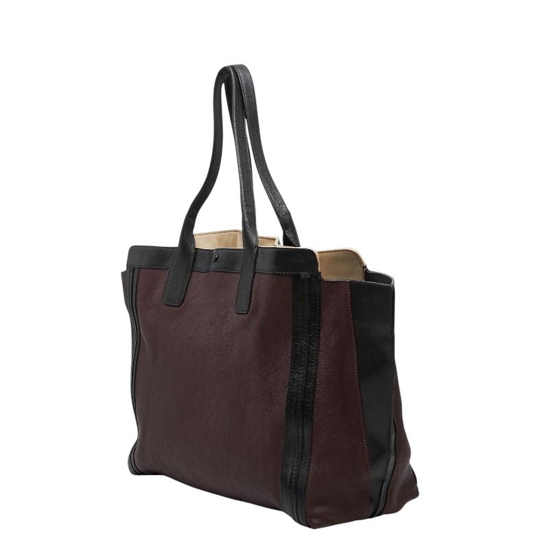 Chloe（クロエ） アリソン トートバッグ ブラウン ブラック レザー
