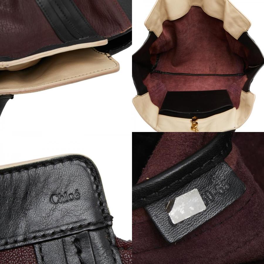 Chloe（クロエ） アリソン トートバッグ ブラウン ブラック レザー
