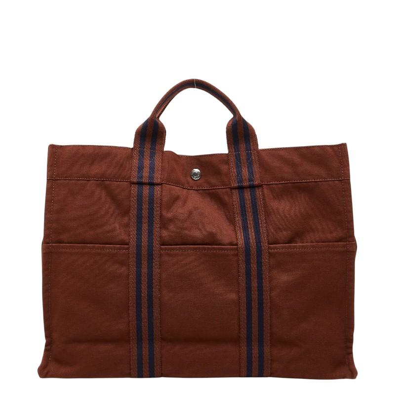 HERMES（エルメス） フールトゥMM ハンドバッグ トートバッグ ブラウン