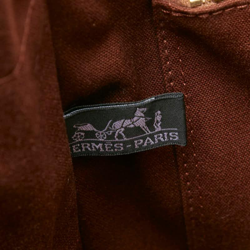 HERMES（エルメス） フールトゥMM トートバッグ ブラウン コットン