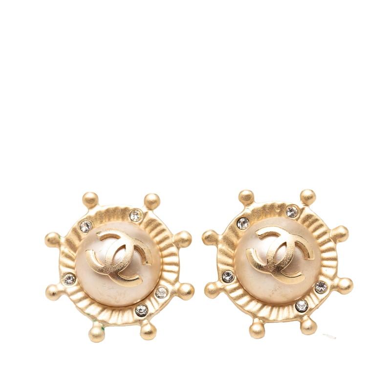 CHANEL（シャネル） ココマーク ピアス 05A ゴールド メッキ ライン