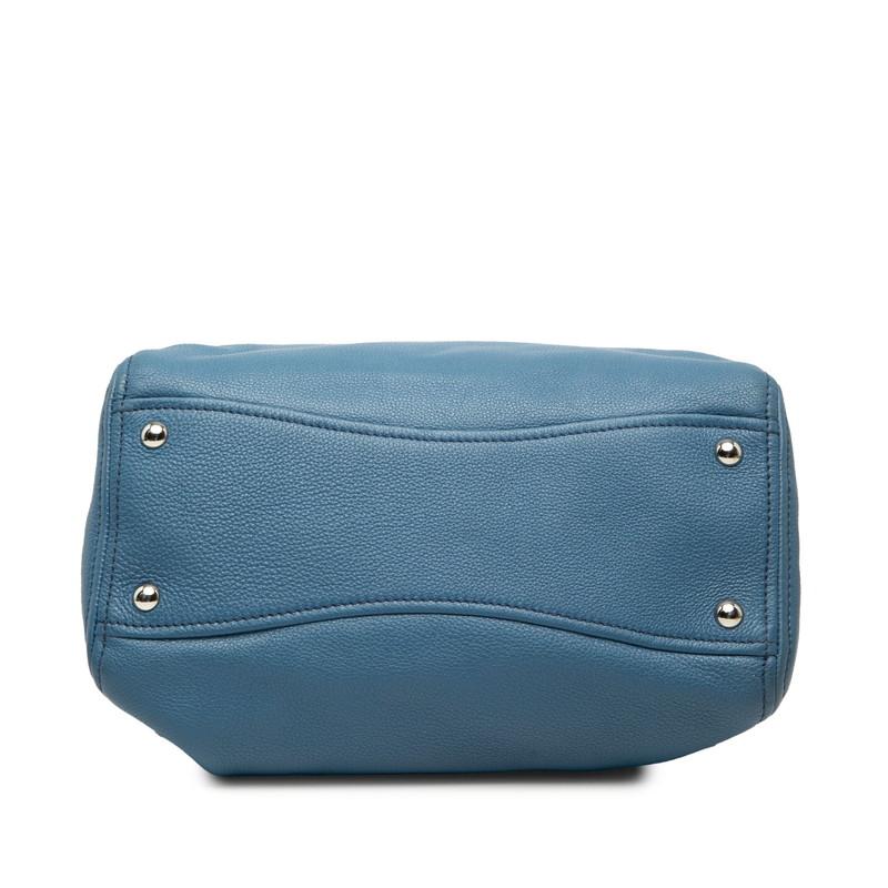miumiu ミュウミュウ ハンドバッグショルダーバッグ レザーブルー miu miu（ミュウミュウ） ハンドバッグ ショルダーバッグ 2WAY