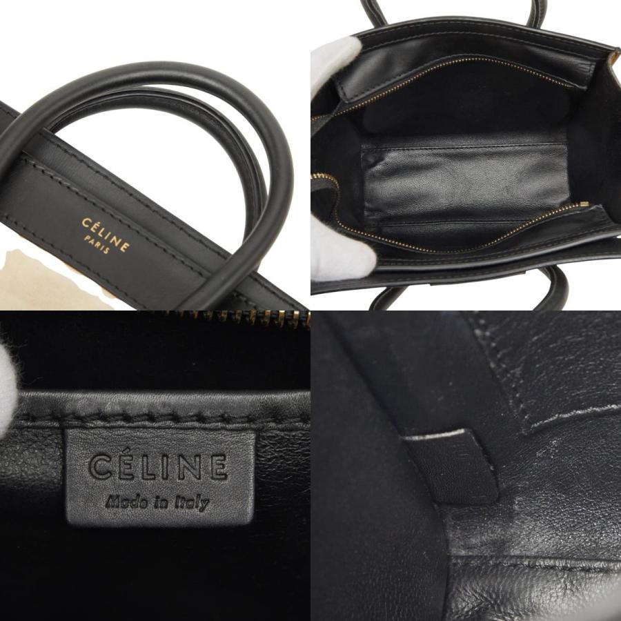 CELINE（セリーヌ） ラゲージ ナノショッパー ハンドバッグ ブラック