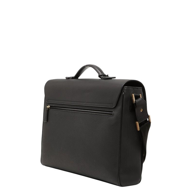 ダンヒル　ブリーフケース dunhill（ダンヒル） ブリーフケース ブラック レザー メンズ 【中古