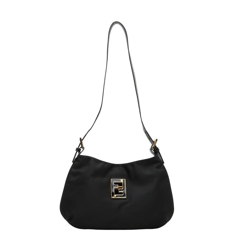 FENDI（フェンディ） FFロゴ 肩掛け ショルダーバッグ ブラック 