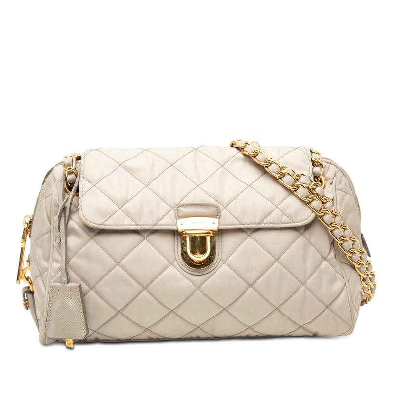 PRADA（プラダ） ロゴ チェーン ハンドバッグ ショルダーバッグ 斜め
