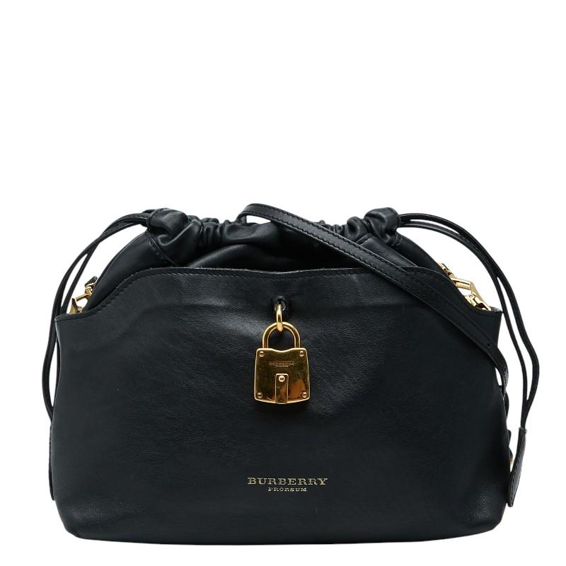 美品 ☆ Burberry バーバリー ☆ ショルダーバッグ 巾着デザイン BURBERRY（バーバリー） 斜め掛け ショルダーバッグ 巾着 ITCF&10SCA