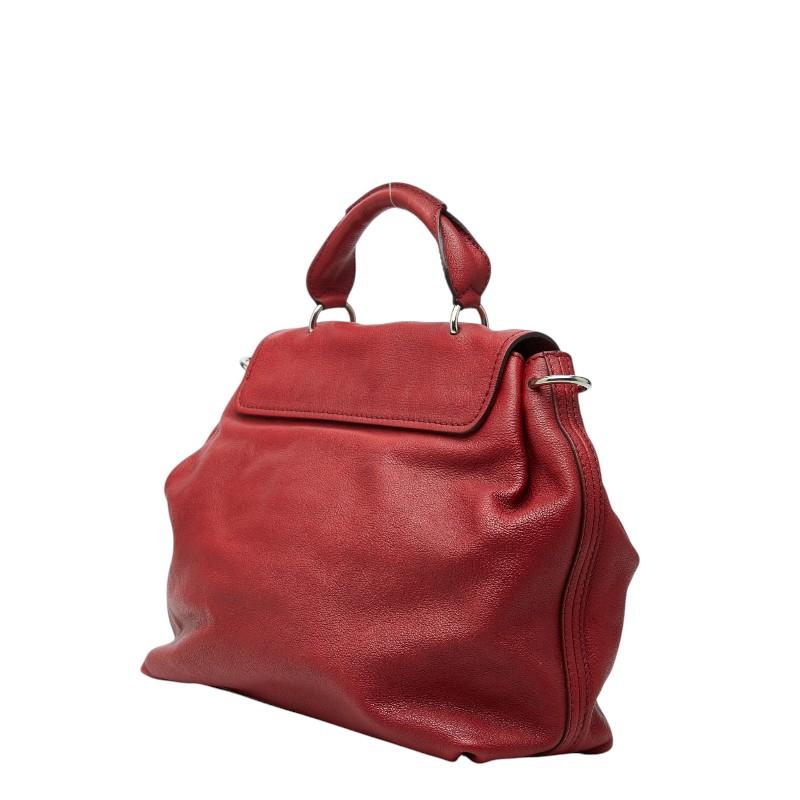 Chloe（クロエ） エルシー ハンドバッグ ショルダーバッグ 2WAY レッド 