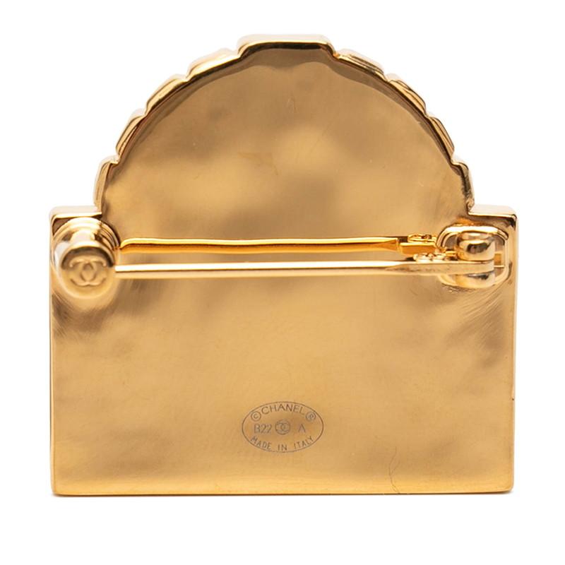 シャネル ココマーク RUE CAMBON ル カンボン ブローチ 22A刻印 ゴールド メッキ レディース CHANEL 【中古】の画像
