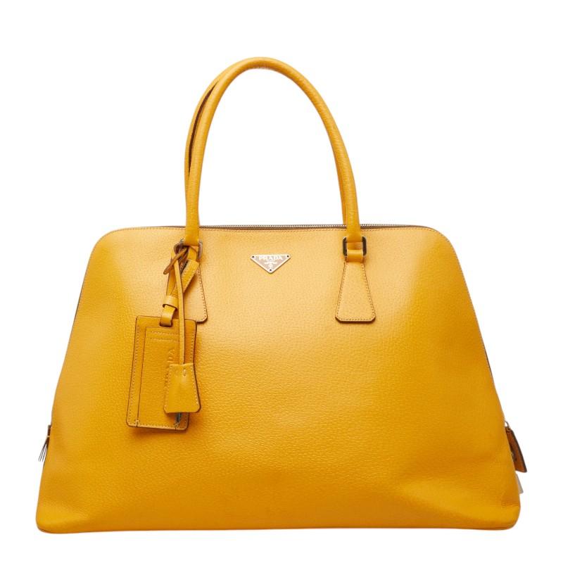 PRADA（プラダ） 三角ロゴプレート ハンドバッグ ボストンバッグ