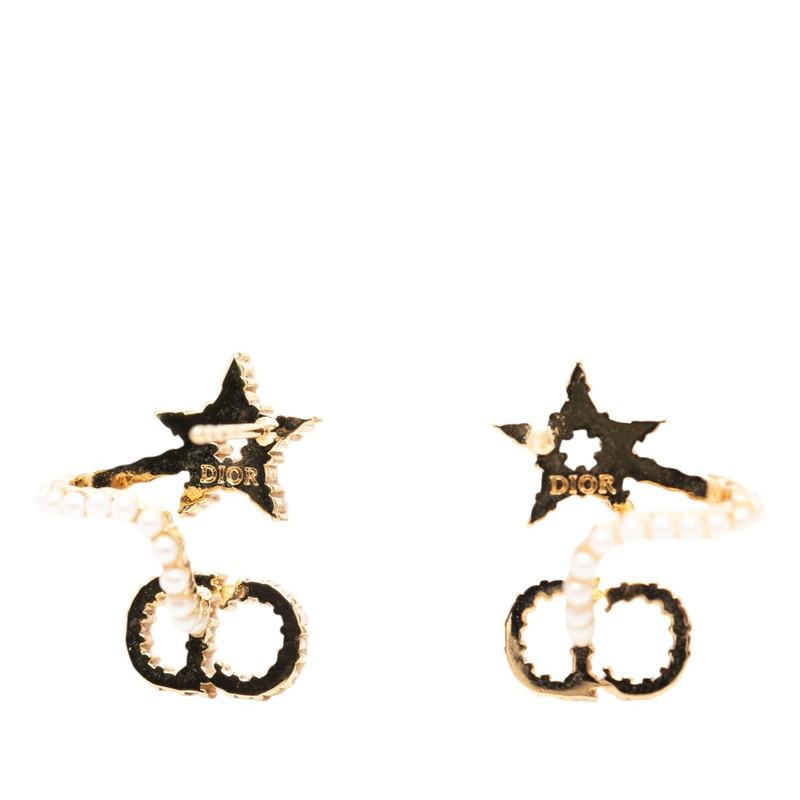Dior ディオール ★ Clair D Lune スタッドピアス ディオール Clair D Lune CDロゴ スタッドピアス ゴールド メッキ