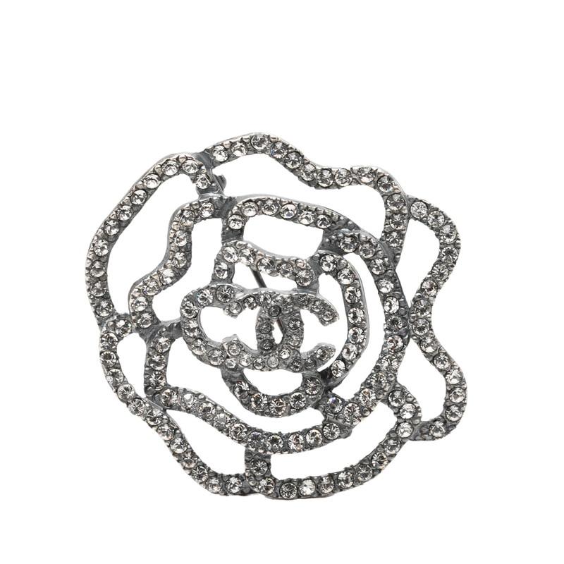 CHANEL（シャネル） ココマーク カメリア モチーフ ブローチ シルバー