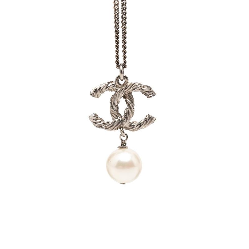 CHANEL ネックレス スタッズ 刻印有り CHANEL（シャネル） ココマーク チェーン ペンダント ネックレス C14V