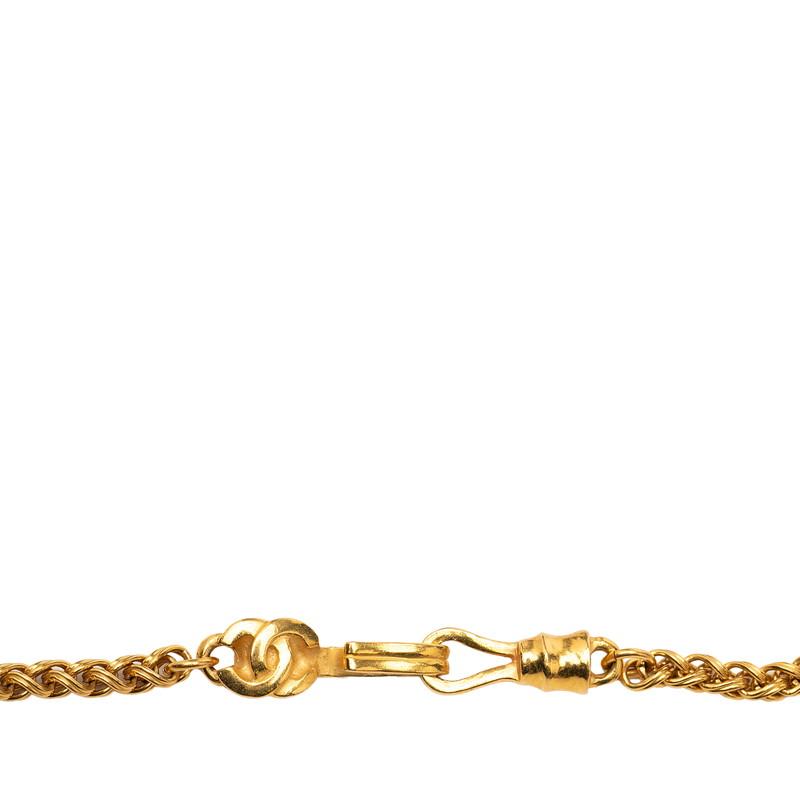 シャネル ココマーク ヴィンテージ チェーン ペンダント ネックレス 97A刻印 ゴールド メッキ レディース CHANEL 【中古】の画像