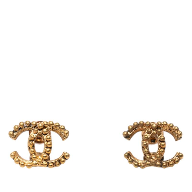 CHANEL ゴールドメッキ CCロゴ ピアス CHANEL（シャネル） ココマーク ピアス ゴールド メッキ レディース