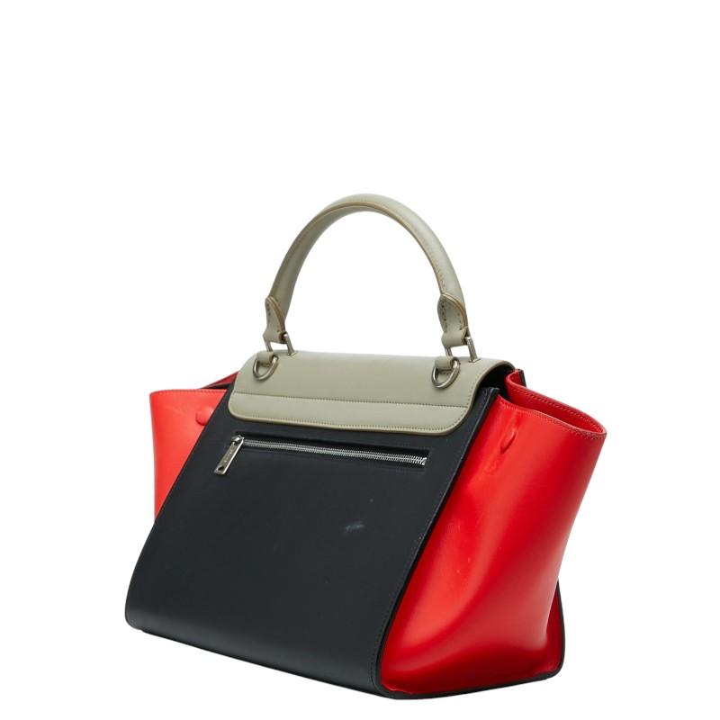 CELINE トラペーズ ミディアム　ハンドバッグ ショルダー　2way CELINE（セリーヌ） トラペーズ ハンドバッグ ショルダーバッグ 2WAY