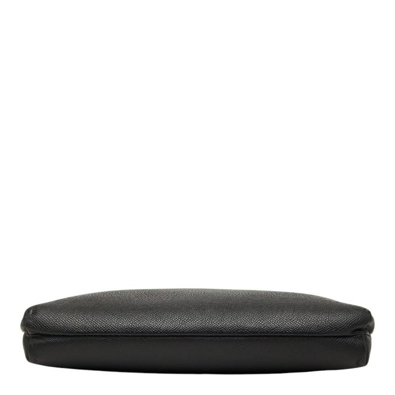 BALENCIAGA（バレンシアガ） ロゴ クラッチバッグ ブラック レザー