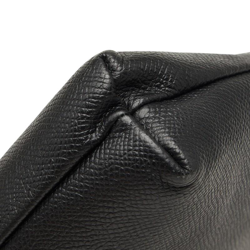 BALENCIAGA（バレンシアガ） ロゴ クラッチバッグ ブラック レザー