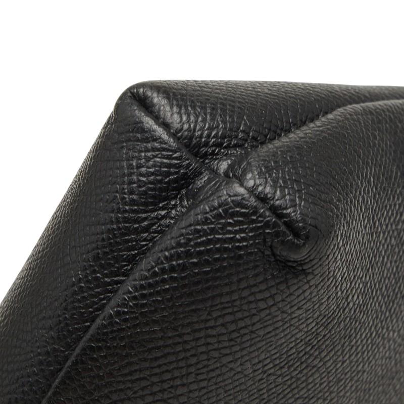 BALENCIAGA（バレンシアガ） ロゴ クラッチバッグ ブラック レザー
