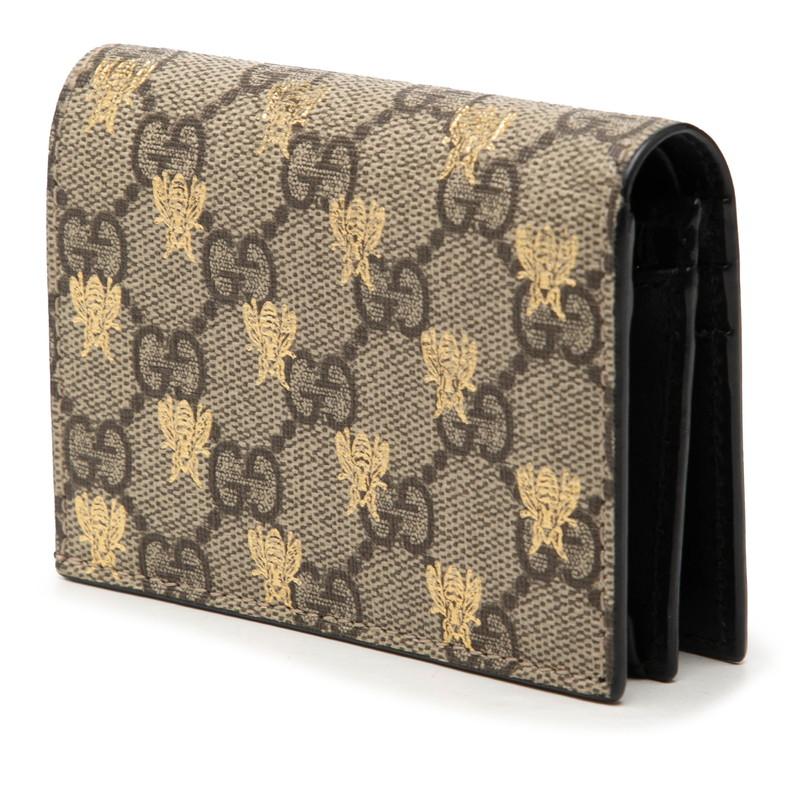 GUCCI（グッチ） GGスプリーム ビー 蜂 二つ折り財布 コンパクト