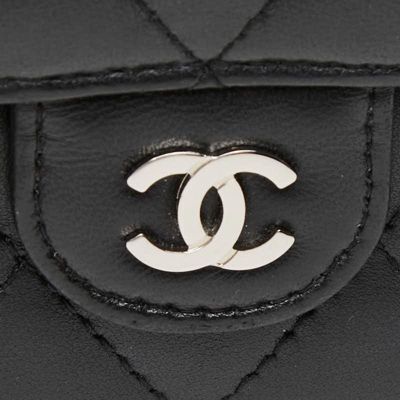 CHANEL（シャネル） ココマーク マトラッセ 二つ折り 長財布 ブラック