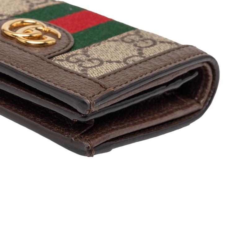 GUCCI（グッチ） オフィディア GGスプリーム 二つ折り財布 コンパクト