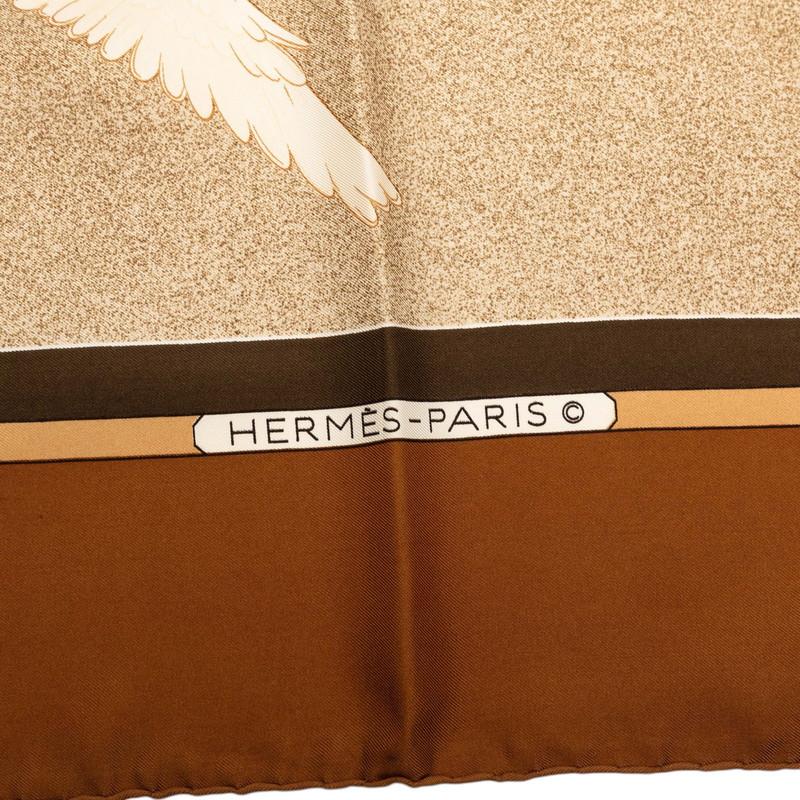お値下げ❗️HERMESカレ90 渡り鳥 HERMES（エルメス） カレ90 Oiseaux Migrateurs 渡り鳥 スカーフ
