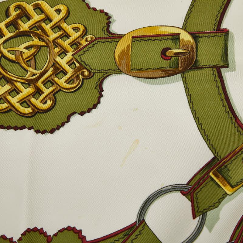 HERMES（エルメス） カレ90 Cuivreries 銅細工 スカーフ グリーン