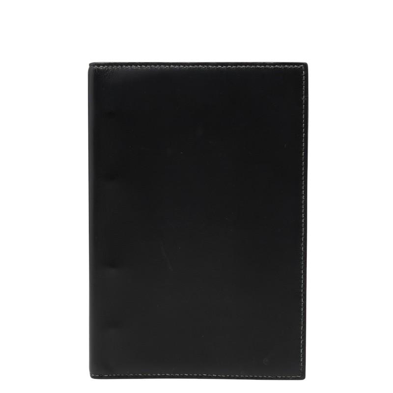 HERMES（エルメス） システム手帳 手帳カバー ブラック レザー 