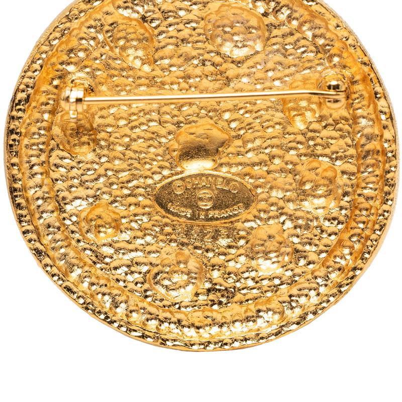 シャネル ココマーク ラウンド ブローチ ゴールド メッキ レディース CHANEL 【中古】_2