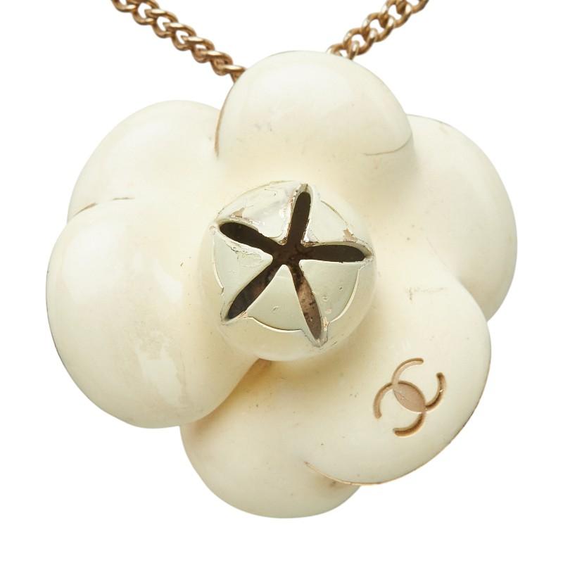 CHANEL CCロゴ カメリア　ネックレス　正規品 CHANEL（シャネル） ココマーク カメリア 花 モチーフ ネックレス