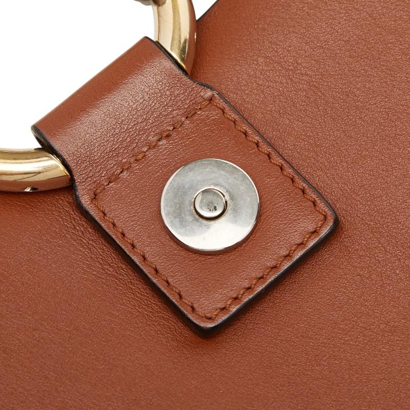 Chloe（クロエ） フェイ ミディアム クラッチバッグ ブラウン レザー